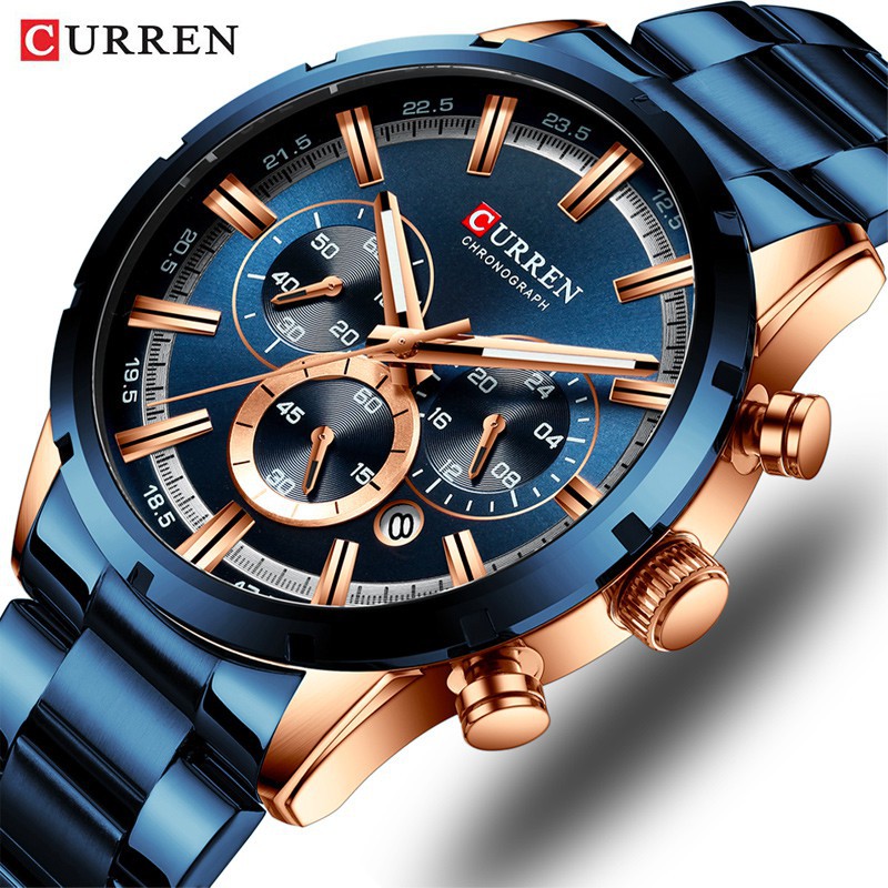 CURREN 8355 Jam Tangan Pria Analog Chronograph WK-SBY