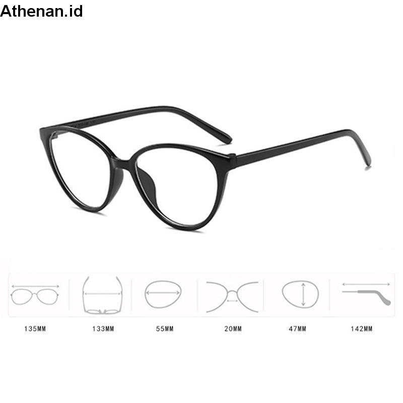 Korea kacamata anti radiasi Bingkai Struktur Fashion Cat Eye Eyeglasses Bahan Plastik Ringan Untuk Wanita