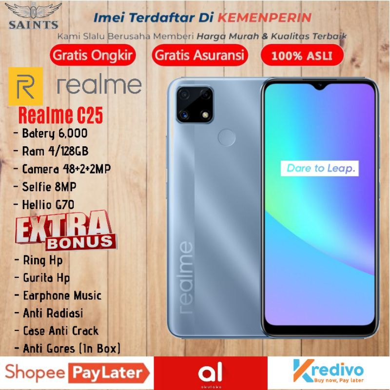 Realme C25 Ram 4GB Rom 128GB 4/64 & 4/128 Garansi Resmi Realme 1 Tahun