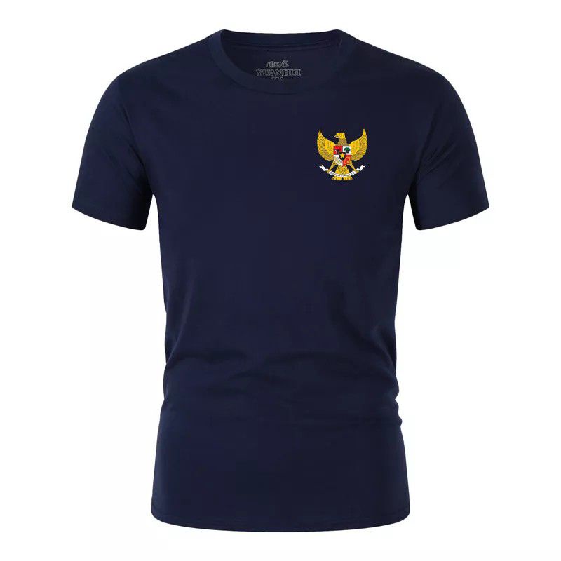 Kaos Pria Distro Garuda Pancasila Lengan Pendek Baju Oblong Pakaian Lelaki Dewasa Damn I love Indonesia Cod