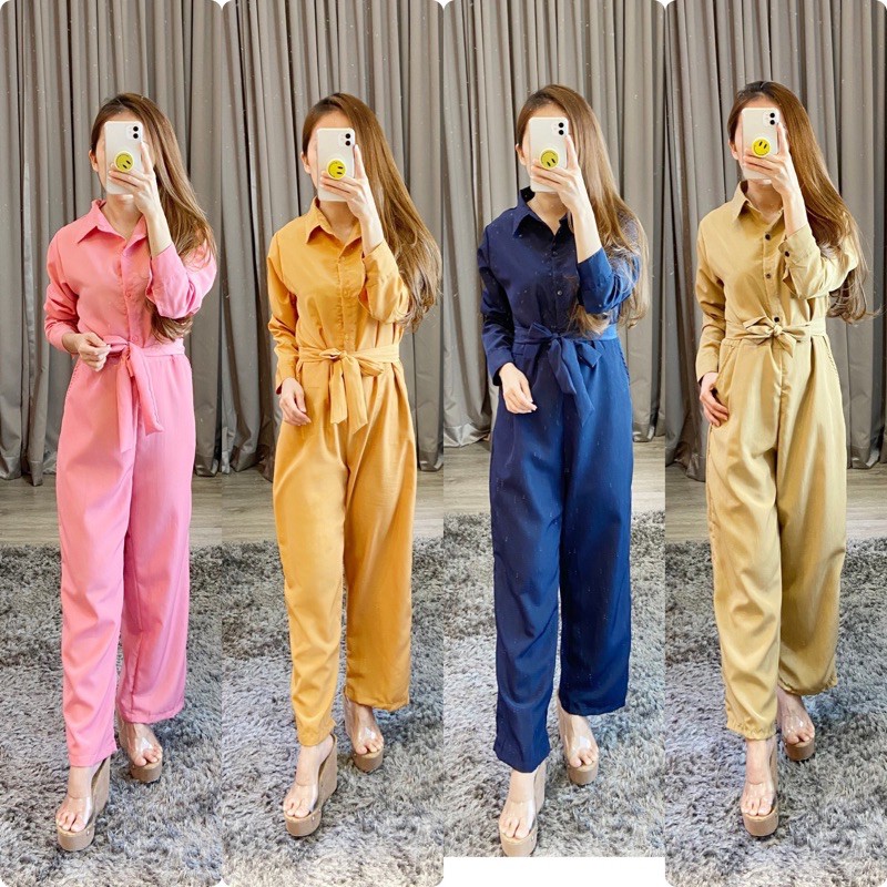 jumpsuit muslim / jumpsuit panjang busui / jumsuit lengan panjang K 0122100