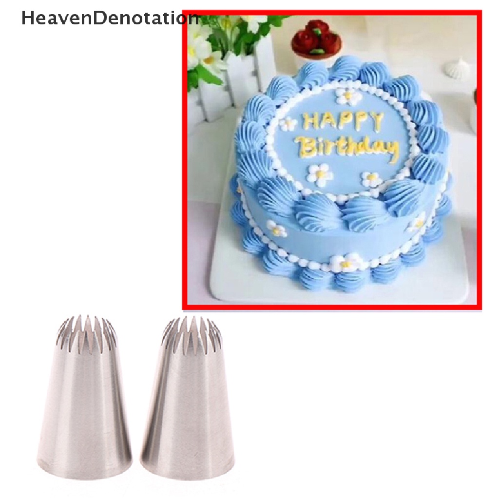 [HeavenDenotation] D66 #18 Open Star Icing Nozzle Piping Tip Stainless Steel Cake Decorating Tips