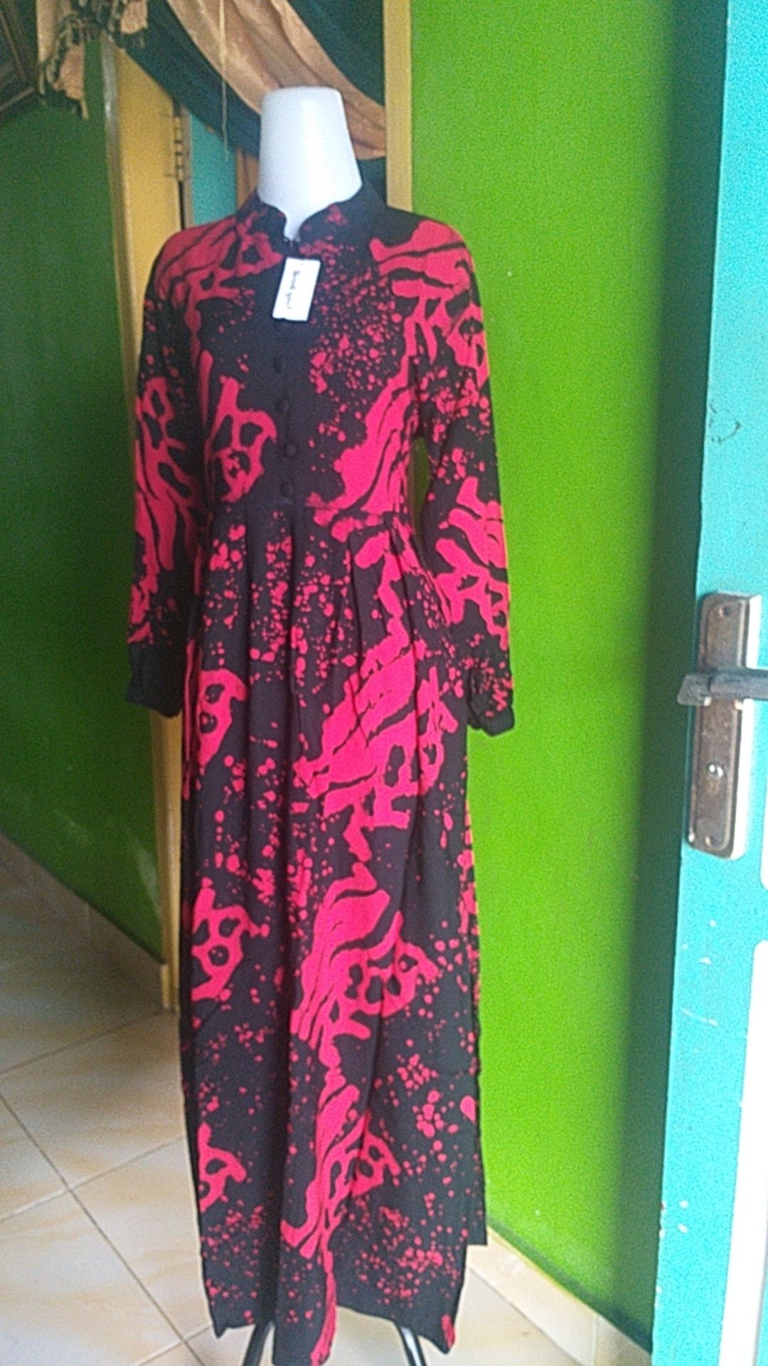 Gamis Candimekar Batik Pelangi Abstrak Malam