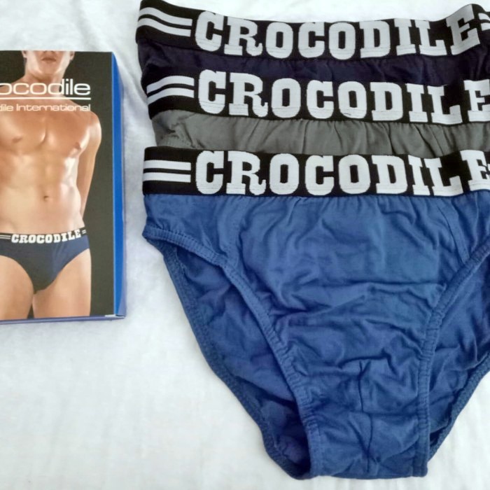 1 Box 3 Pcs CD Crocodile 521 - 251 - Celana Dalam Pria Dewasa - Karet Boxer