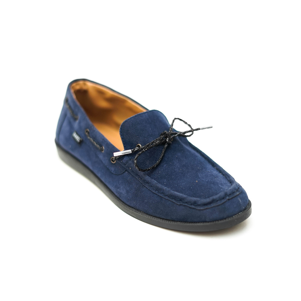 PS  lick sepatu slip on sepatu formal sepatu kasual pria navy