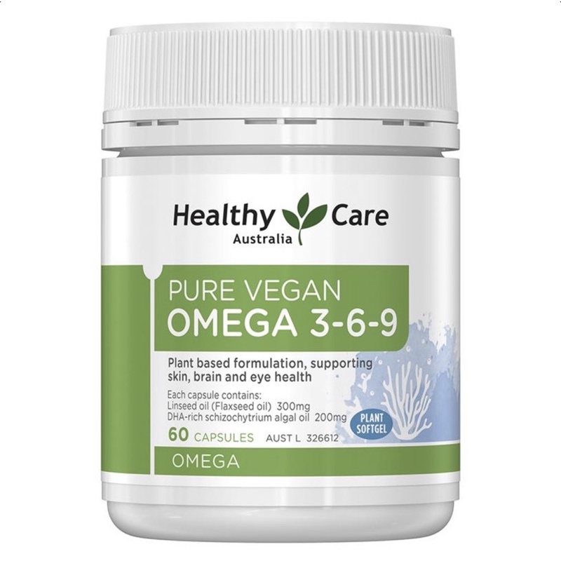 Healthy Care Pure Vegan Omega 369 isi 60 Kapsul (Exp 09/2024)