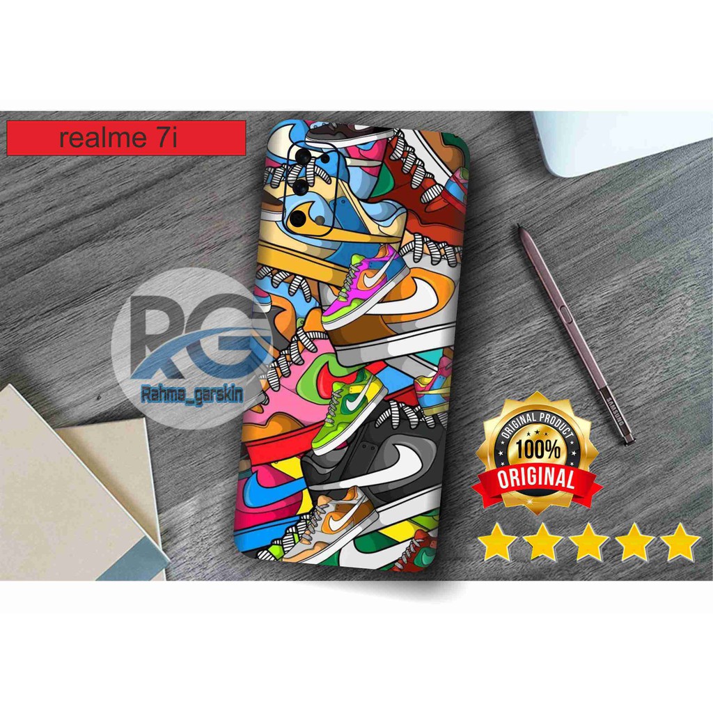 garskin hp realme 7i motif STIKER code 1-2 free custom viA chat