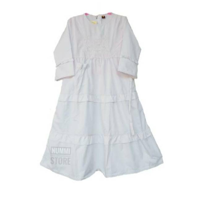 Baju Gamis Anak Perempuan Putih Polos / Gamis Anak Manasik