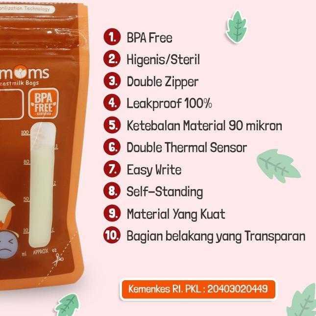 ✹ Natural Moms Kantong ASI 100ml ⅍