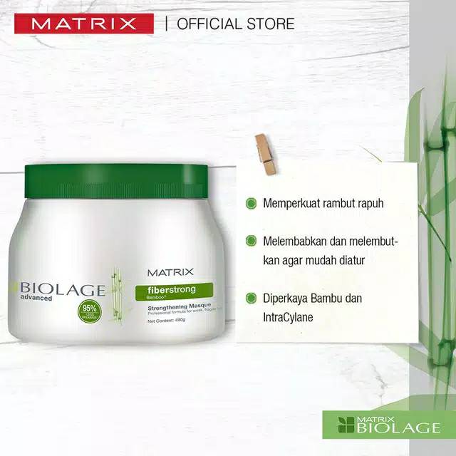 MATRIX MASKER RAMBUT Biolage Fiberstrong Mask 490 GR UNTUK RAMBUT RUSAK