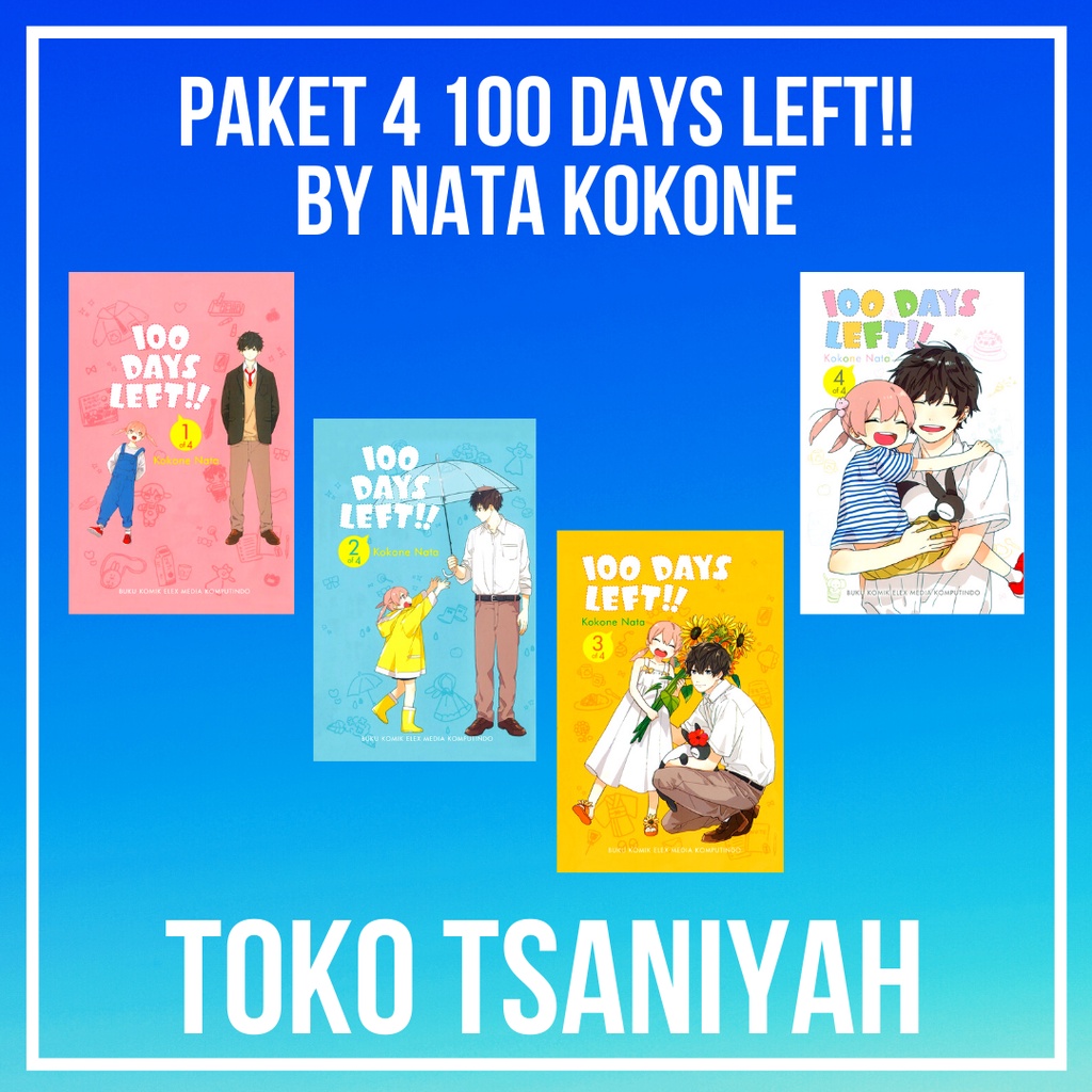 Paket 4 Komik 100 Days Left 1 2 3 4 Nata Kokone Komik Manga Anime Manhwa Komedi Comedy Humor