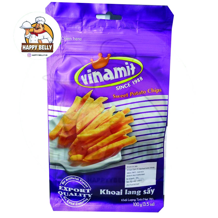 

VINAMIT SWEET POTATO CHIPS KERIPIK UBI JALAR 100GR