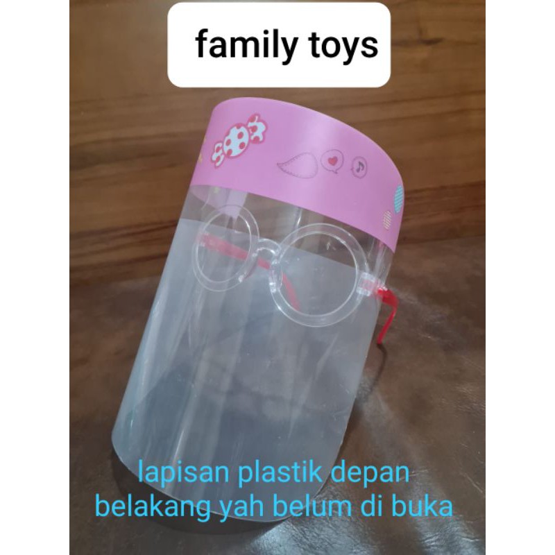 family games Kacamata face shield  pelindung muka wajah anak faceshield Fashion kacamata bulat anak