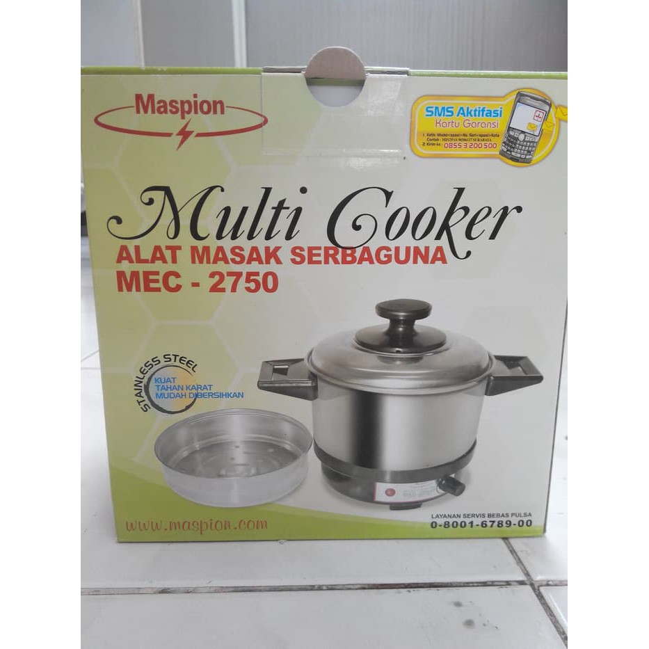 Multi Cooker  panci listrik Maspion MEC2750