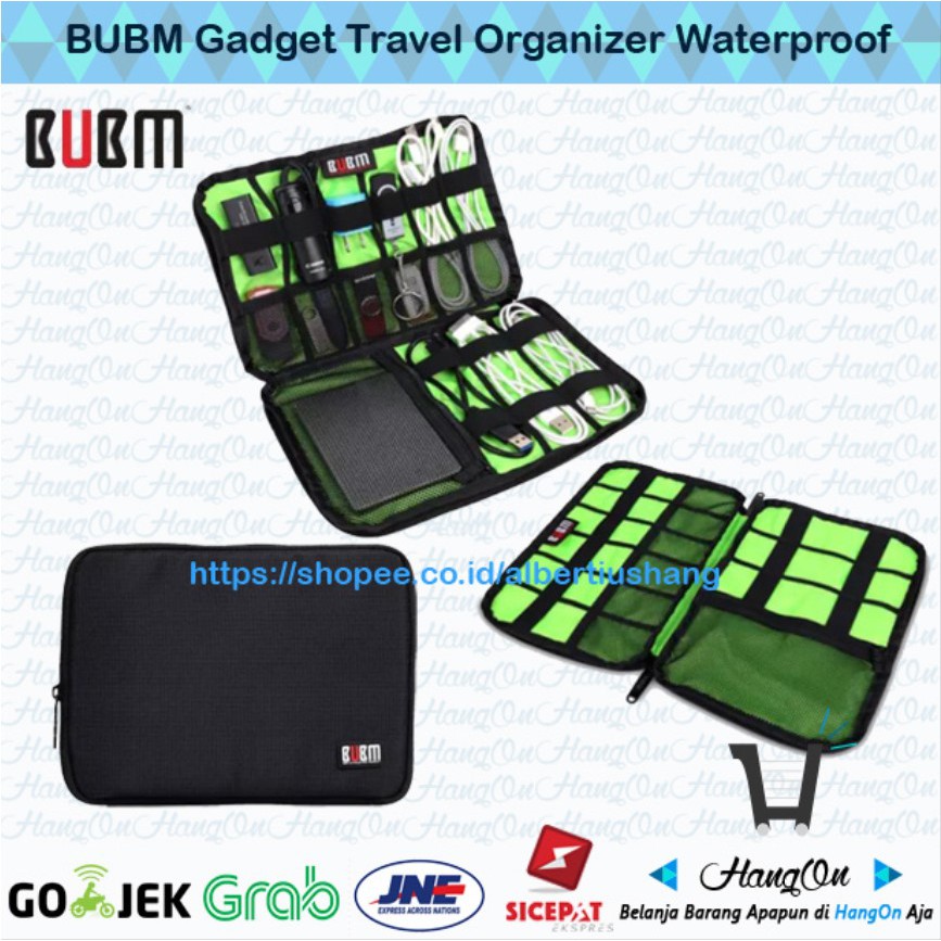 BUBM Gadget/Cable/Travel Organizer Waterproof Single Layer