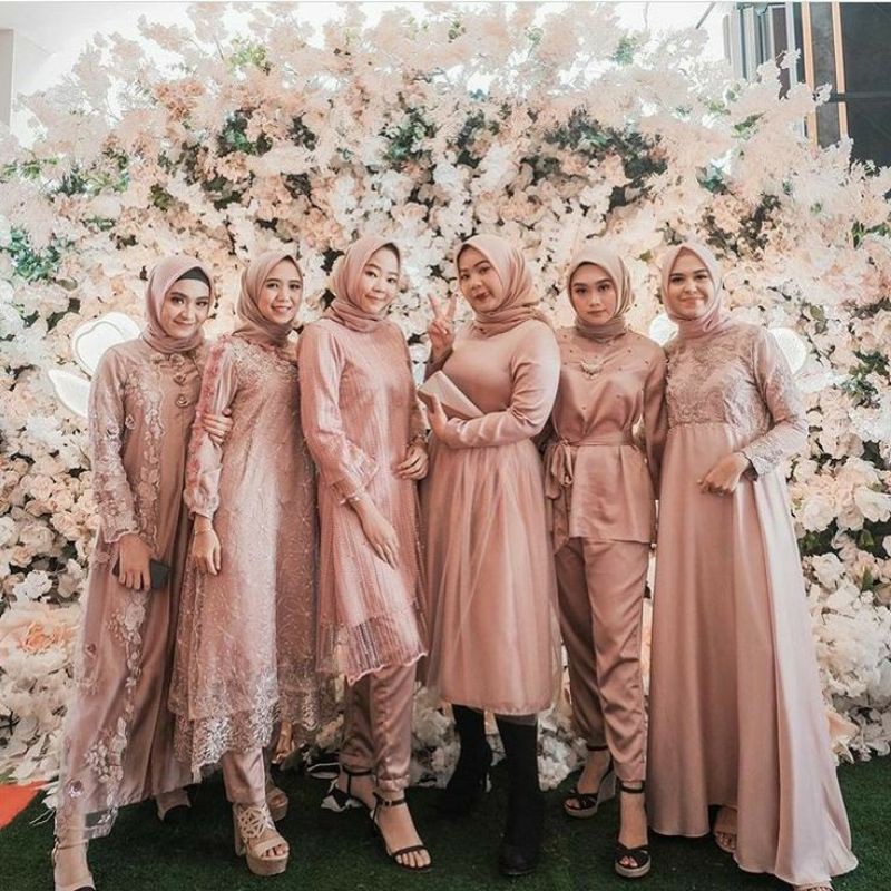 Jasa jahit aneka dress brukat bridesmaid custom termurah