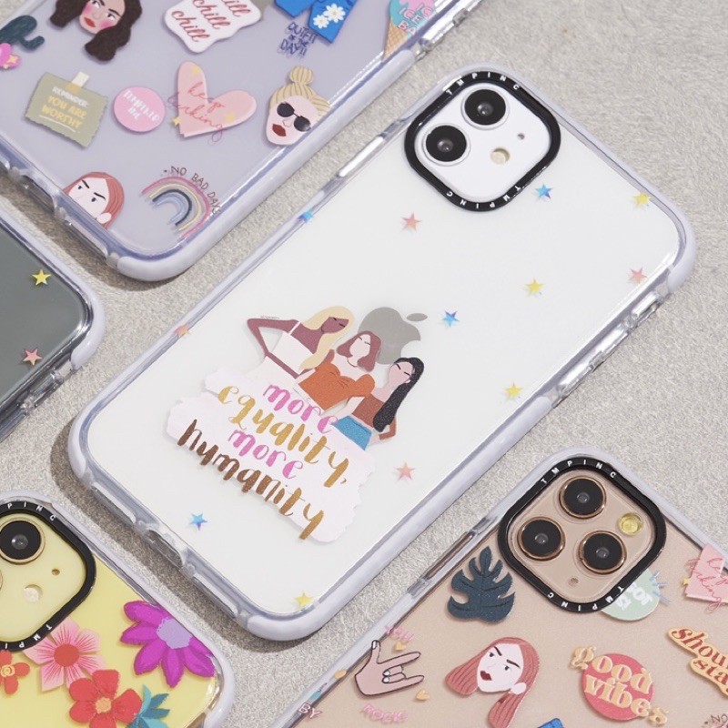 NEW !! IMPACT Vol.1 GIRLPWR x Temperedinc case iphone ( ip 7-11promax Ready !! )