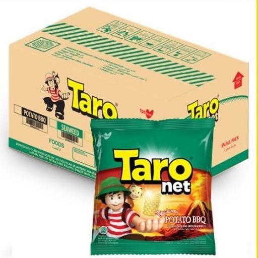 

taro potato bbq 9 gr, 1 dus isi 60 pcs