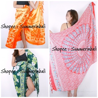 KAIN PANTAI  BALI SARUNG SARONG PANTAI  MOTIF  MANDALA BUNGA  