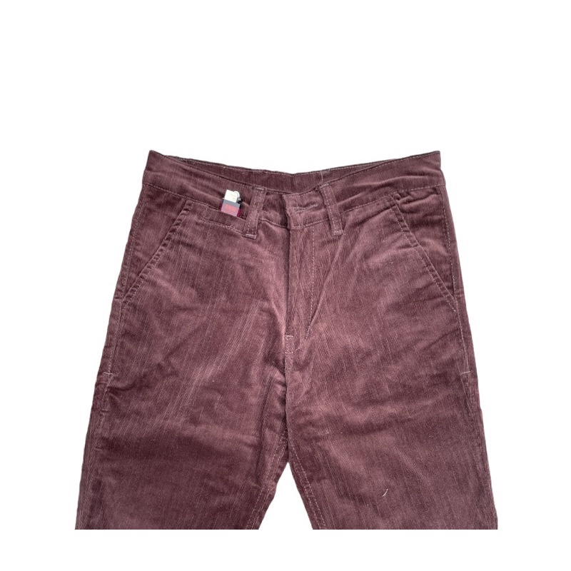 Transworld Celana Corduroy Panjang Legular Fit Dark Chocolate