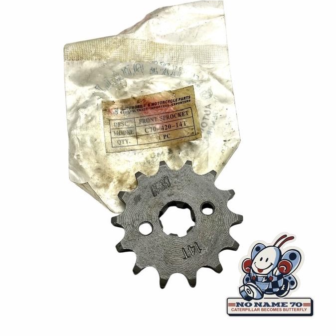 Gear gir depan honda c50 c70 c700 c800 astrea 800 karisma 420 14T nonamec70 Diminati Banget