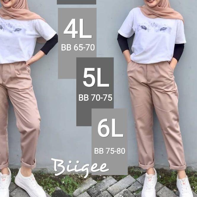 JUMBO BAGGY PANTS PREMIUM AMERICAN DRIL BIG SIZE 4L 5L 6L//CELANA KERJA JUMBO//BB 65-80kg //OGOS-BII