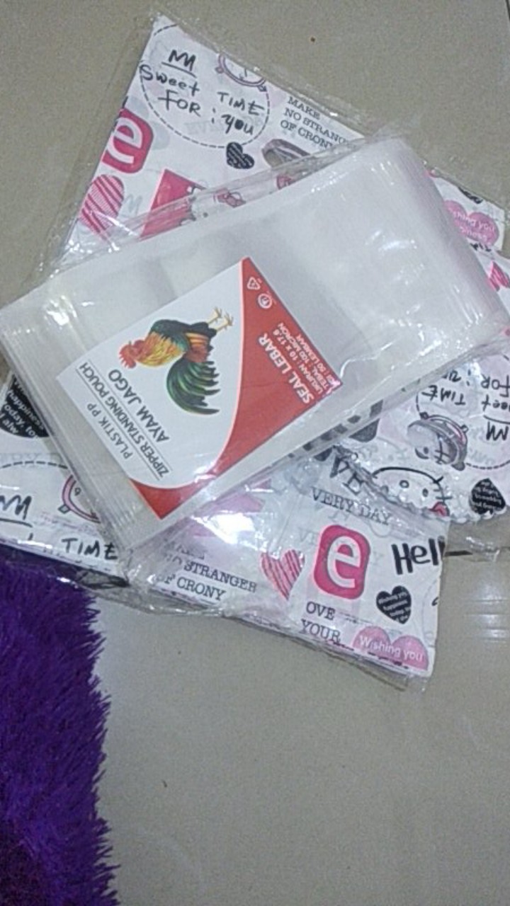 Standing Pouch Klip 10 X 17 / Plastik Klip Berdiri (isi 50pcs)