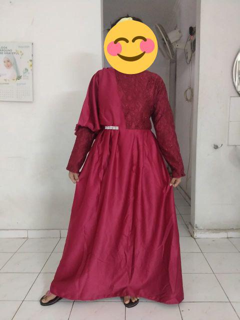 Gamis Brokat Cavlin // Lumbung Batik
