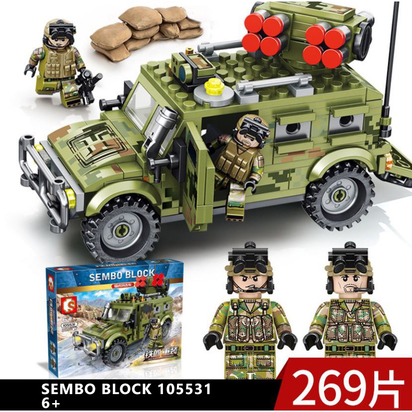 Sembo Block Army Swat Tank Tentara | Sembo 105531