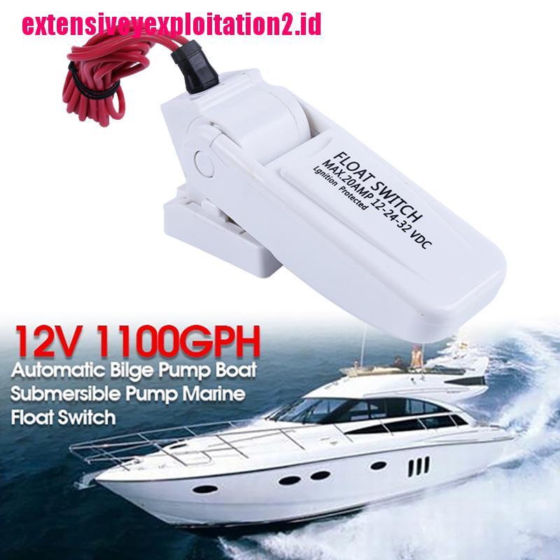 &lt; E2id &amp; &gt; Pompa Air Submersible Otomatis 12V 1100gph Untuk Perahu