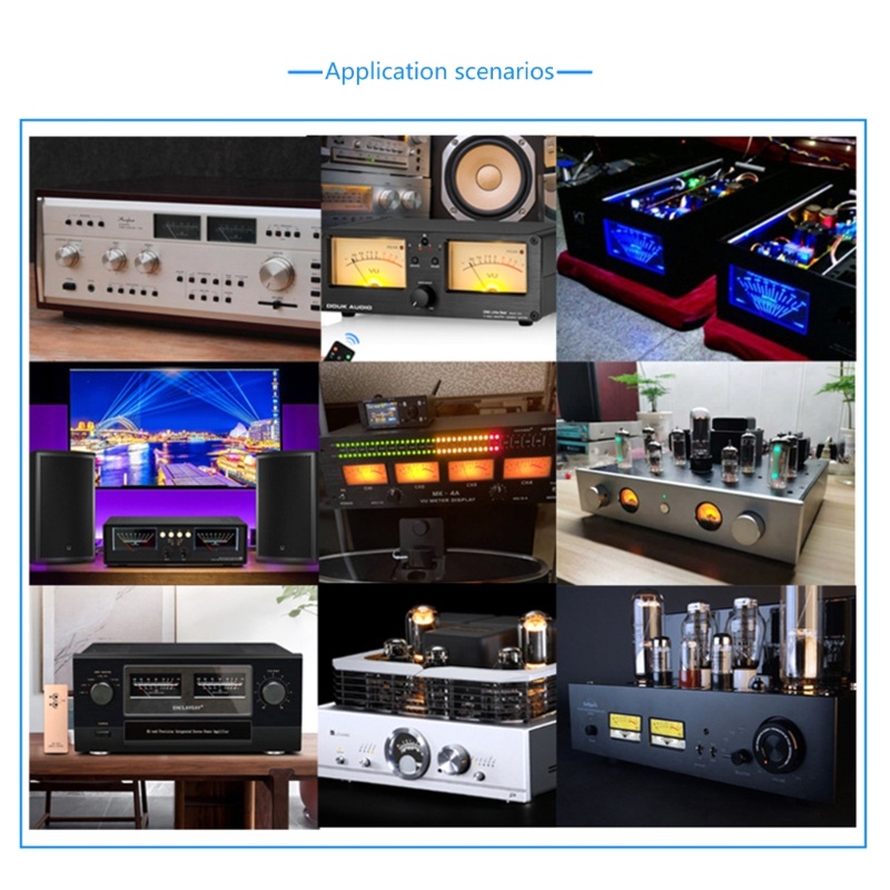 Zzz VU-Ammeter DB-Meter Power Discharge Mixer Dengan Lampu Belakang