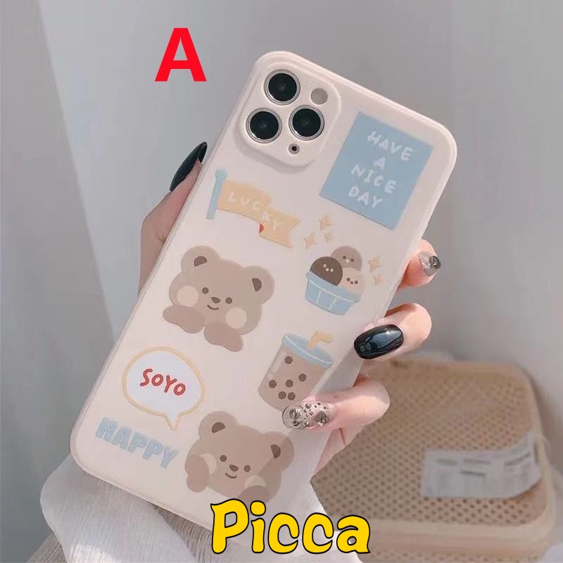 Soft Case Tpu Motif Beruang Pepsi NFC Untuk Xiaomi Redmi Note 10 9 8 10T 10s 10pro Plus Redmi 10A 10 9 9T 9A 9C MI 11 Lite POCO X3 Pro F3 Cover Penutup Mesin Cuci