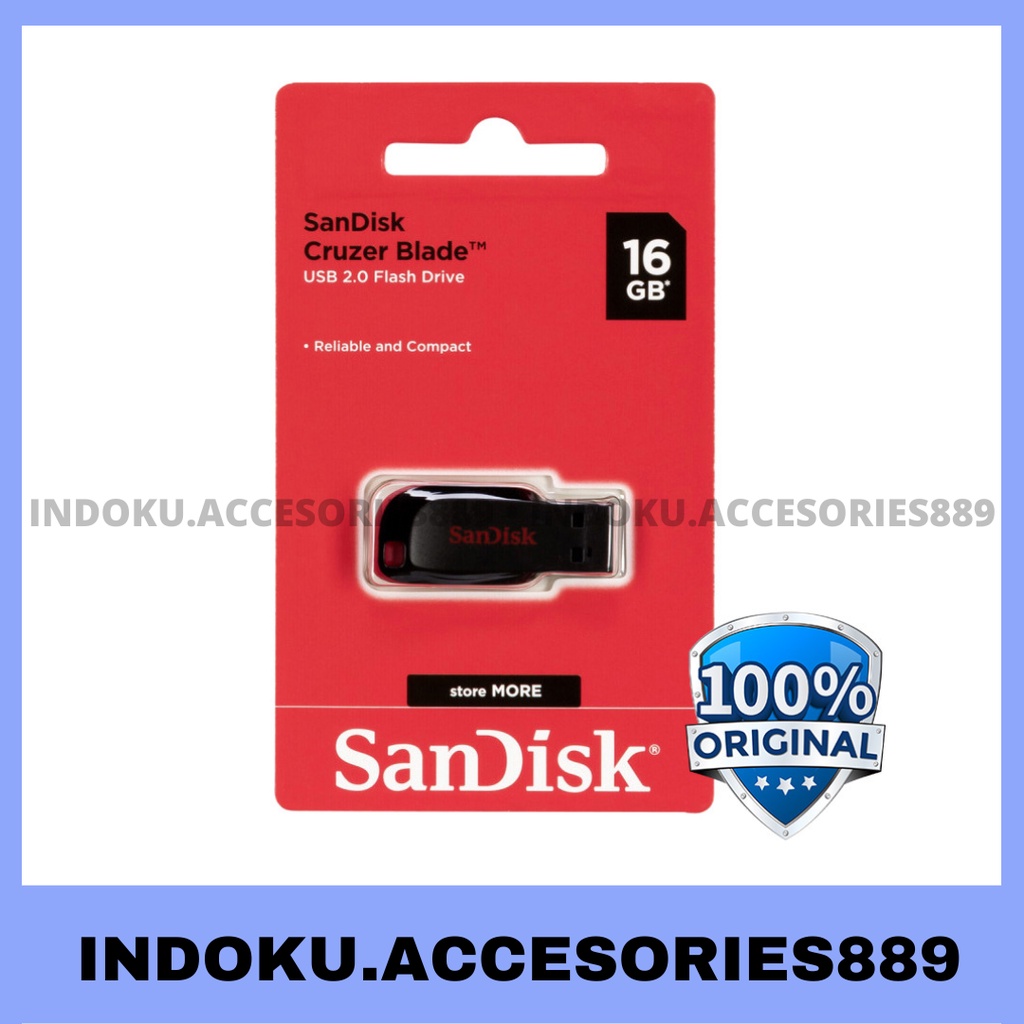 FLASHDISK SANDISK 16GB / ORIGINAL / CRUZER BLADE CZ50