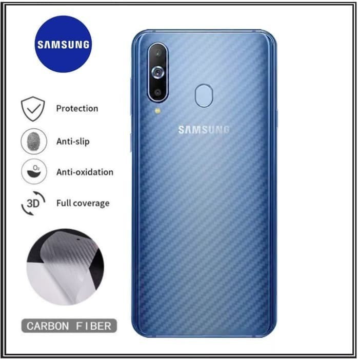 Samsung M31 A8 A20s Note 8 J5 Pro SKIN CARBON ANTI GORES BELAKANG BACK GUARD GARSKIN PROTECTOR