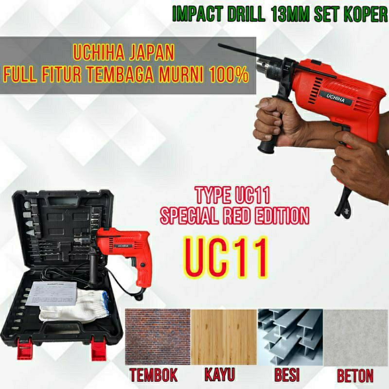 Bor impact drill Koper full acc Heavy duty Uchiha type Uc11