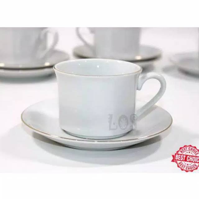 Set cangkir keramik 12 pcs cangkir+tatakan/ cangkir set murah/ cangkir set sango/ tea set keramik