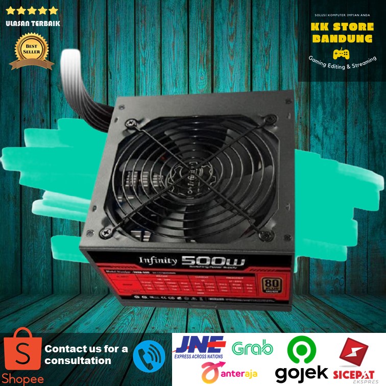 PSU POWER SUPPLY 500 WATT | INFINITY 500W STRIKER POWER 80+ BRONZE