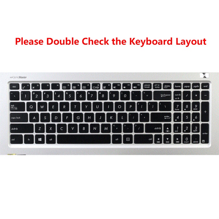 For 15.6 Inches ASUS V555LB5200 X550ZE7600 D552WA6010 Soft Ultra-thin Silicone Laptop Keyboard Cover Protector