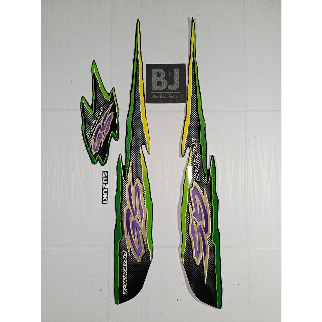 STRIPING STICKER STIKER TORNADO GS 1997 HIJAU
