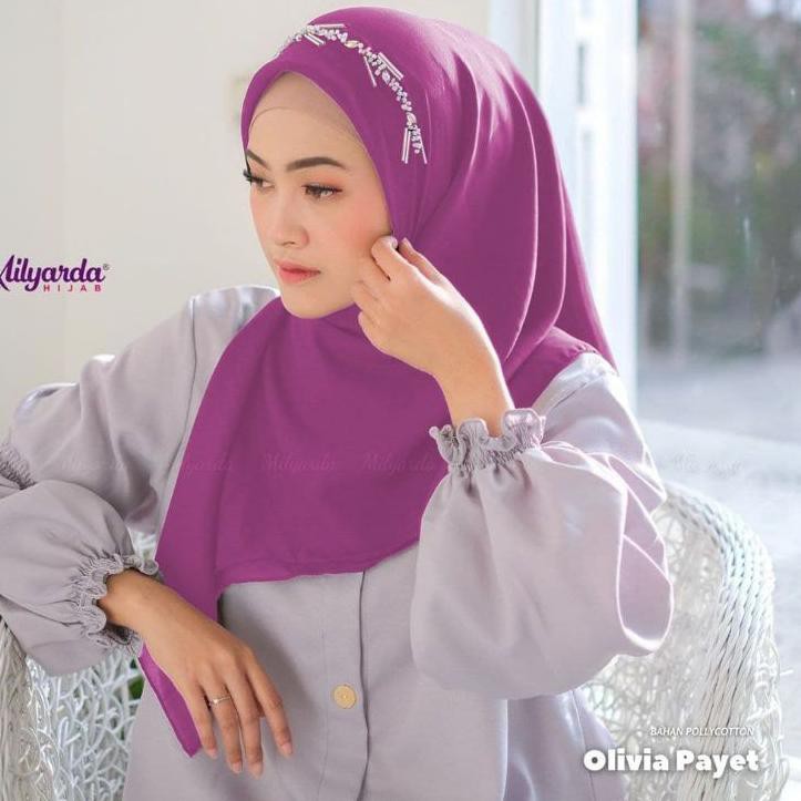 STAR kerudung segi empat olivia payet terbaru 2021 original milyarda hijab