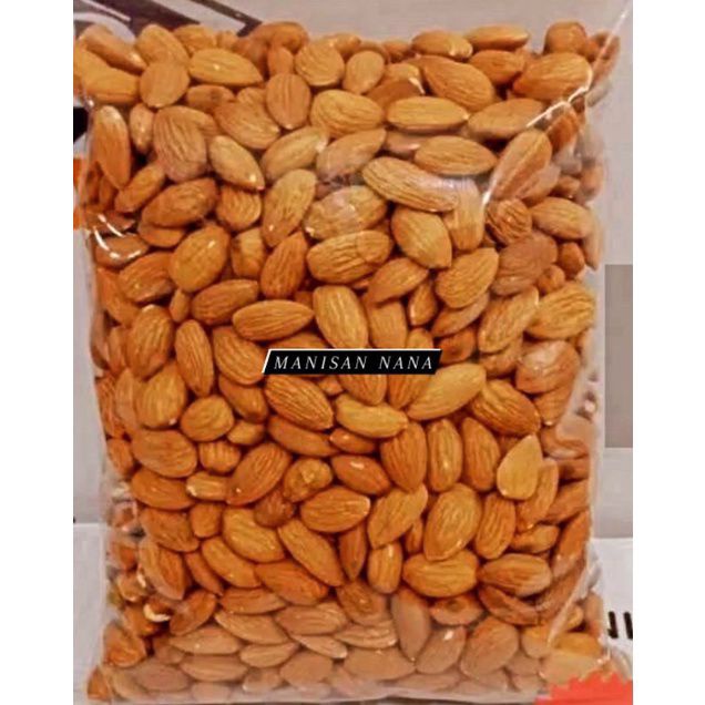 

KACANG ALMOND KUPAS /ALMOND KULIT /OVEN/GRADE A/SUDAH MATANG (1kg)