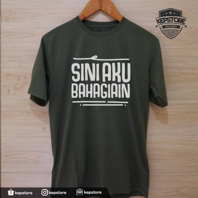  Kaos  Custom Murah Kaos  Sini Aku Bahagiain All Size M L 