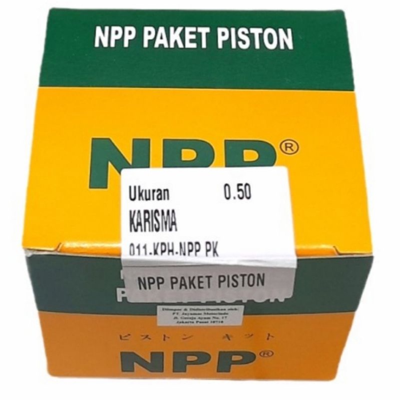 Piston kit KARISMA / KIRANA / SUPRA X 125 os ukuran 0,50 50 NPP