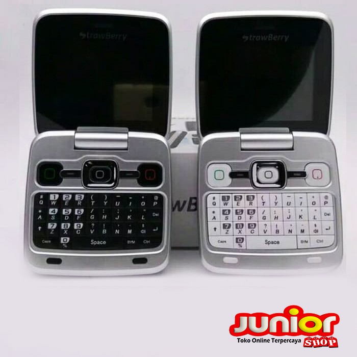 HAPE HP STRAWBERRY WHISKY FLIP QWERTY DUAL SIM GARANSI RESMI 1 TAHUN