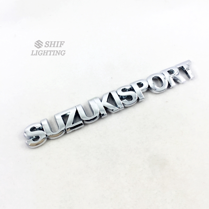 1 X ABS Chrome SUZUKI SPORT Letter Logo Car Auto Rear Trunk Emblem Badge Sticker Decal For SUZUKI