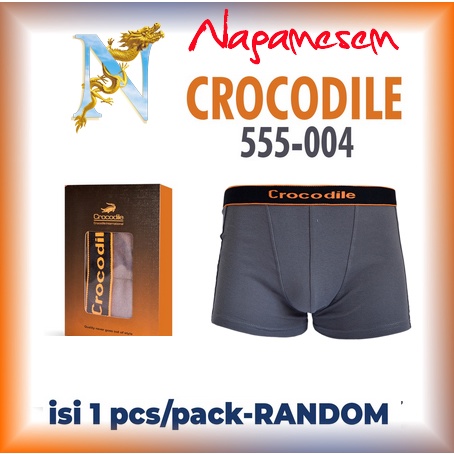 Crocodile Boxer 555 004 555-004 - isi 1 pcs Celana Dalam Pria 555004