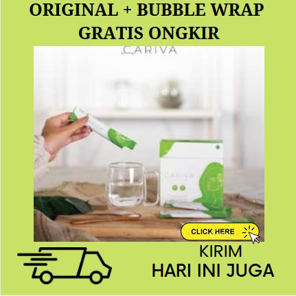 CARIVA 1 BOX ISI 20 SACHET HALAL COLAGEN TANPA RASA COLLAGEN BPOM