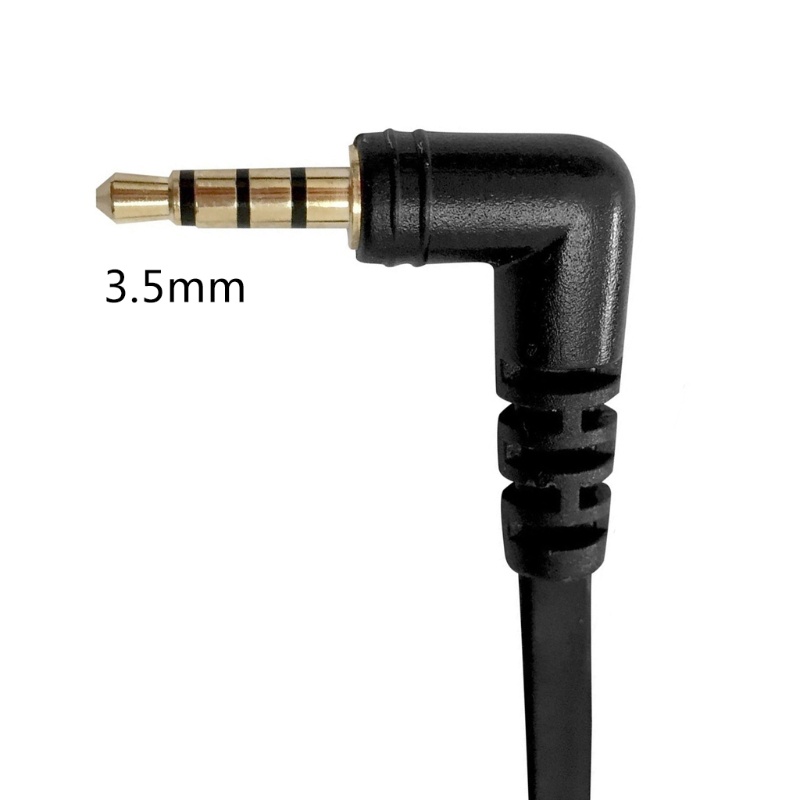 Cre QD Kabel Pemutus Cepat Dengan Plug 3.5mm Sudut Kanan Untuk Smartphone / Komputer / Laptop / Headset