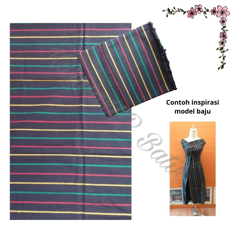 Kain Tenun Lurik Hitam