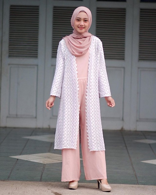 Kardigan Brokat Akia Outer Pastel